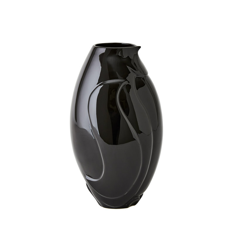 Penguin Vase-Black-Wide
