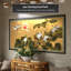 Peinture chinoise sur paravent en feuille d'or-125944145
