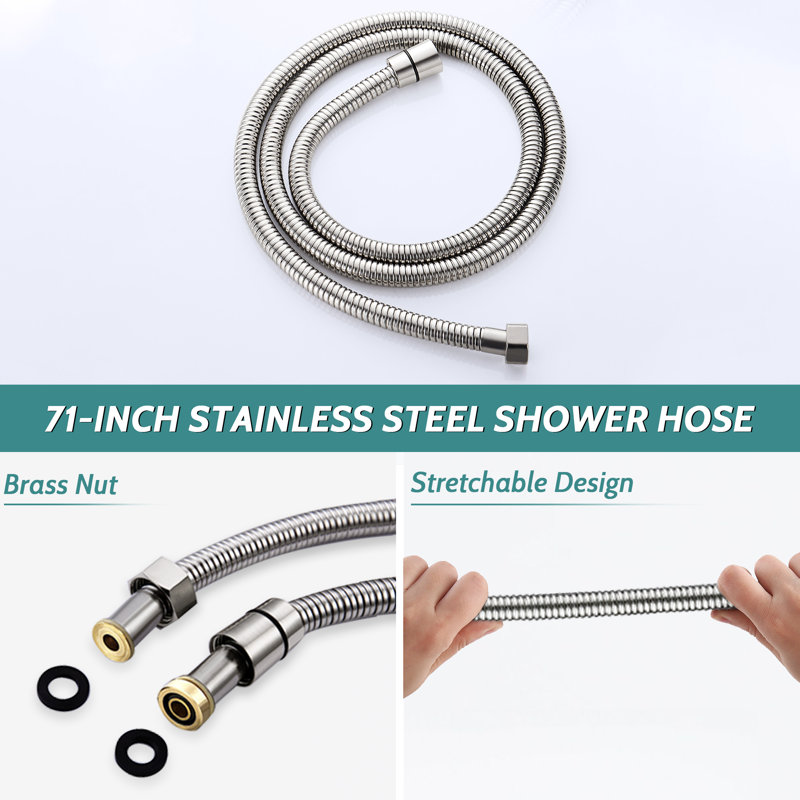 Pomme de douche 10 po, Nickel brossé