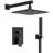  Pressure Balanced Shower Faucet System , 10" LED Rainfall Shower Head with Handheld Spray-108225000-128945035