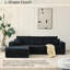 Canapé modulaire 110 po avec repose-pieds Cloud-845806424