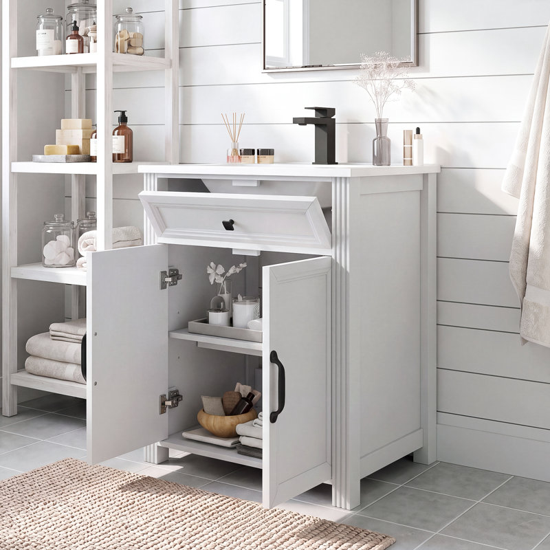 Ensemble de meuble-lavabo moderne autoportant 27,8 po, Green