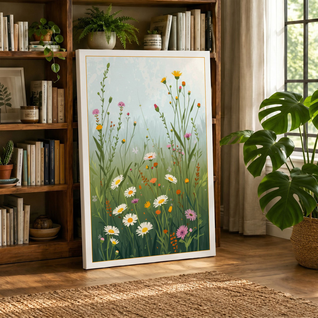 Wildflower Meadow Botanical - Wrapped Canvas