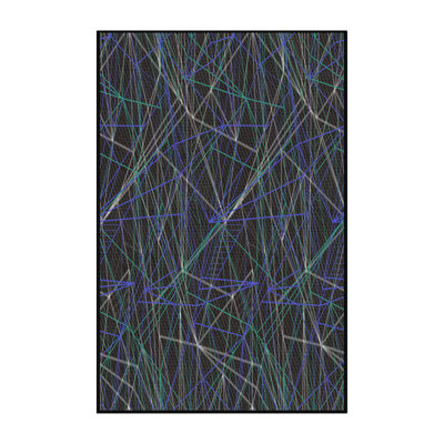 Noir Tapis décoratif