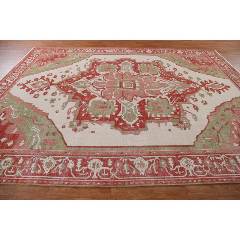 Tapis géométrique turc 9 x 12