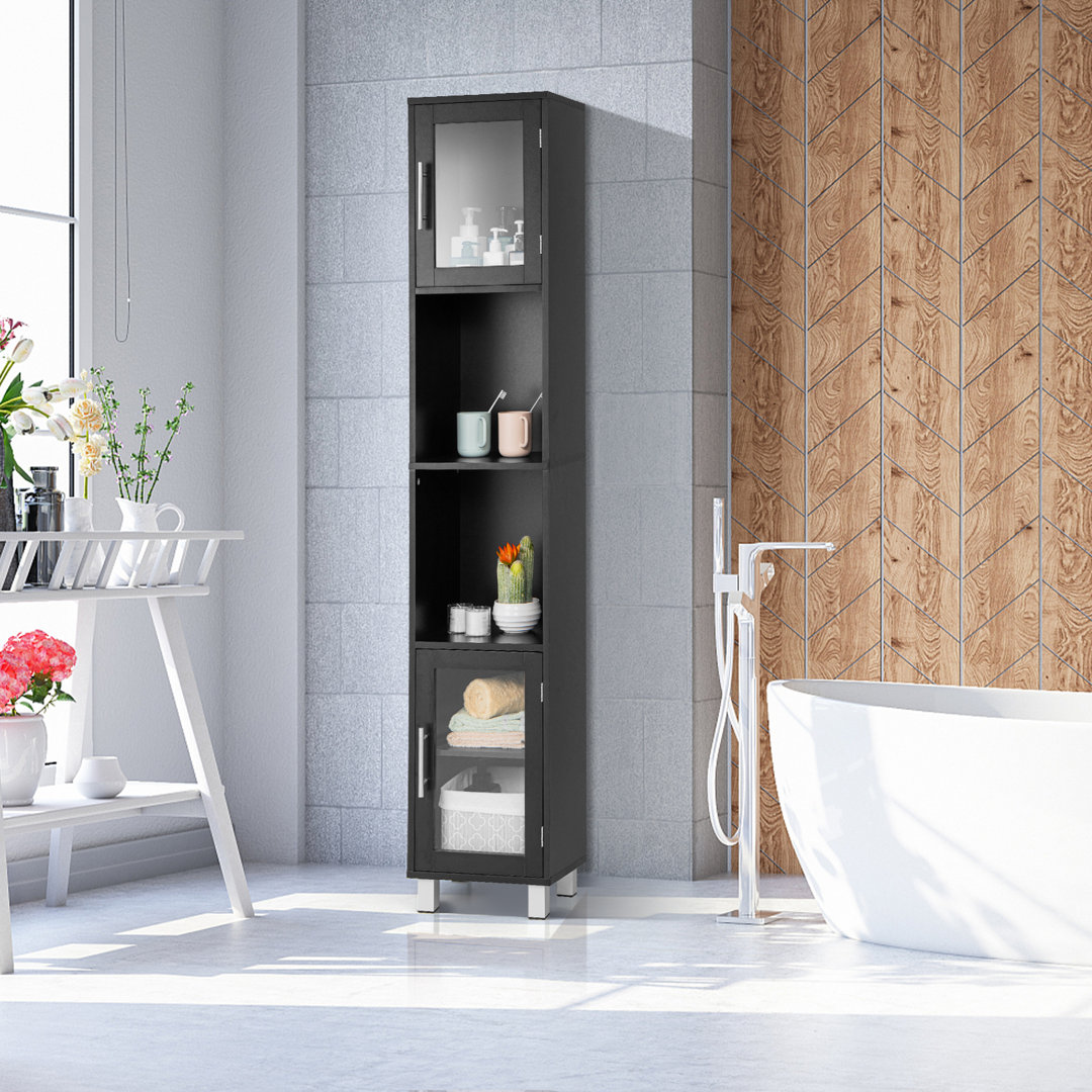 Ahil 33Cm W x 180Cm H x 30Cm D Linen Cabinet