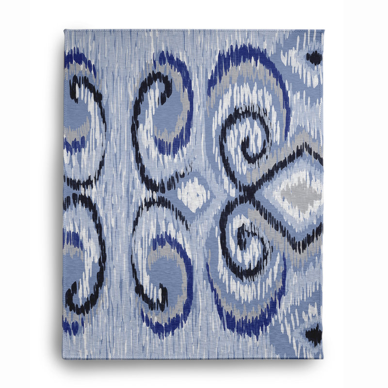 Caddigan Chenille Ikat Indoor Rug, Rectangle 8' x 10'