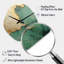 Horloge murale en métal beige et vert Noack Fusion II - horloge murale asymétrique-1646727059