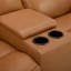Causeuse électrique en cuir avec console Lark Manor ™, bleu Chesapeake-309957066