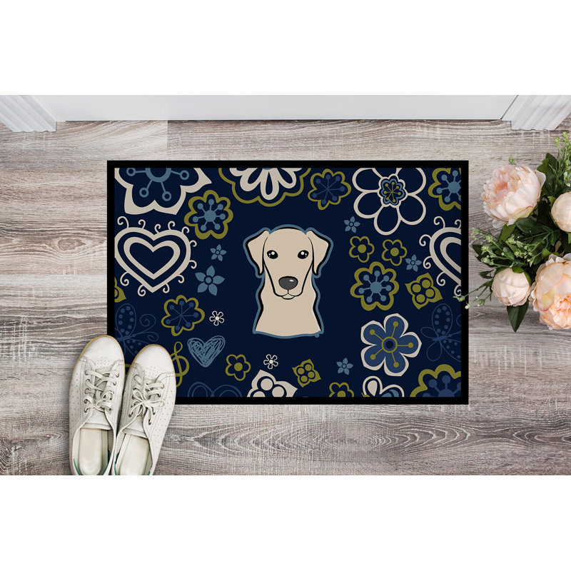 Tapis d'extérieur antidérapant Toluca, Labrador jaune, L 24 po x L 36 po