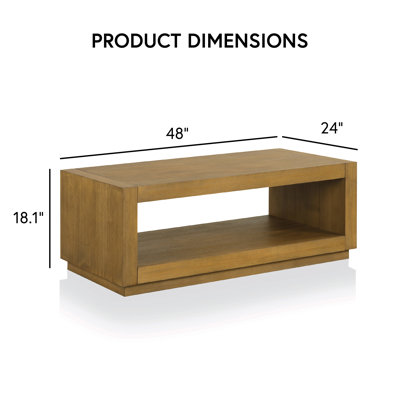 Ulyen 48" Wooden Coffee Table