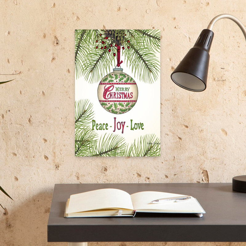 Décoration murale joyeux Noël ornement pin abstrait rustique moderne, H 18 po x l 12 po