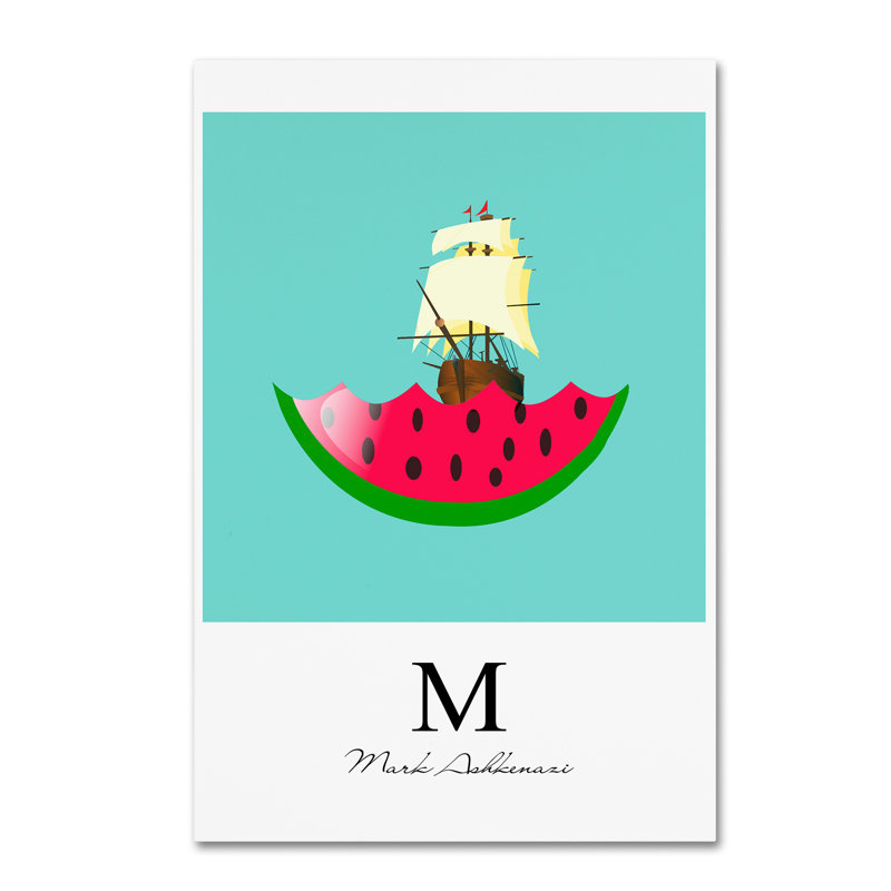 Art sur toile Kieninger «Watermelon 1», H 19 po x l 12 po x P 2 po