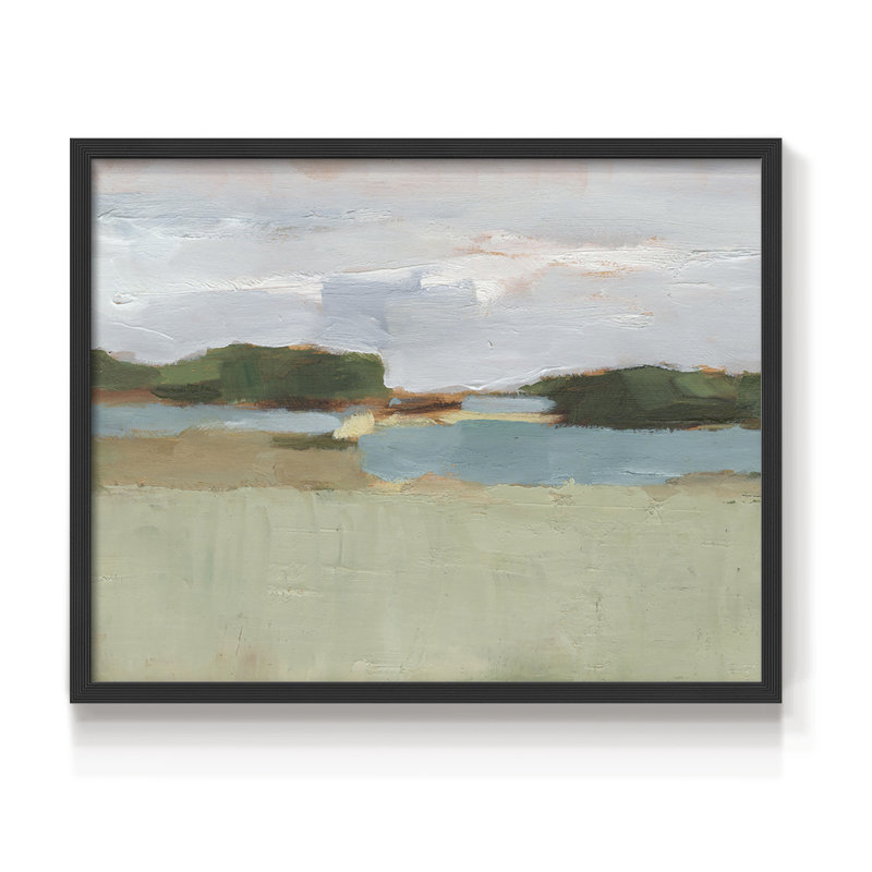 High Noon Vista Study I - Impression encadrée - Restickable, H 11 po x l 14 po, Noir, noir, noir, noir