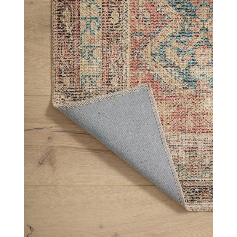 Aubrey Ocean and Spice Synthetic Runner Rug 2'-6" x 9'-6"