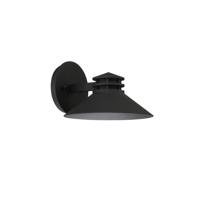 Sodor LED Outdoor Armed Sconce, 7" H x 10" W x 11" D, Black