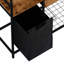 Portemanteau portatif pour garde-robe autoportant avec support de rangement en filet et sac Oxford-1107140014