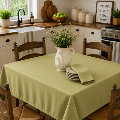 70" Round Sage Green Tablecloth