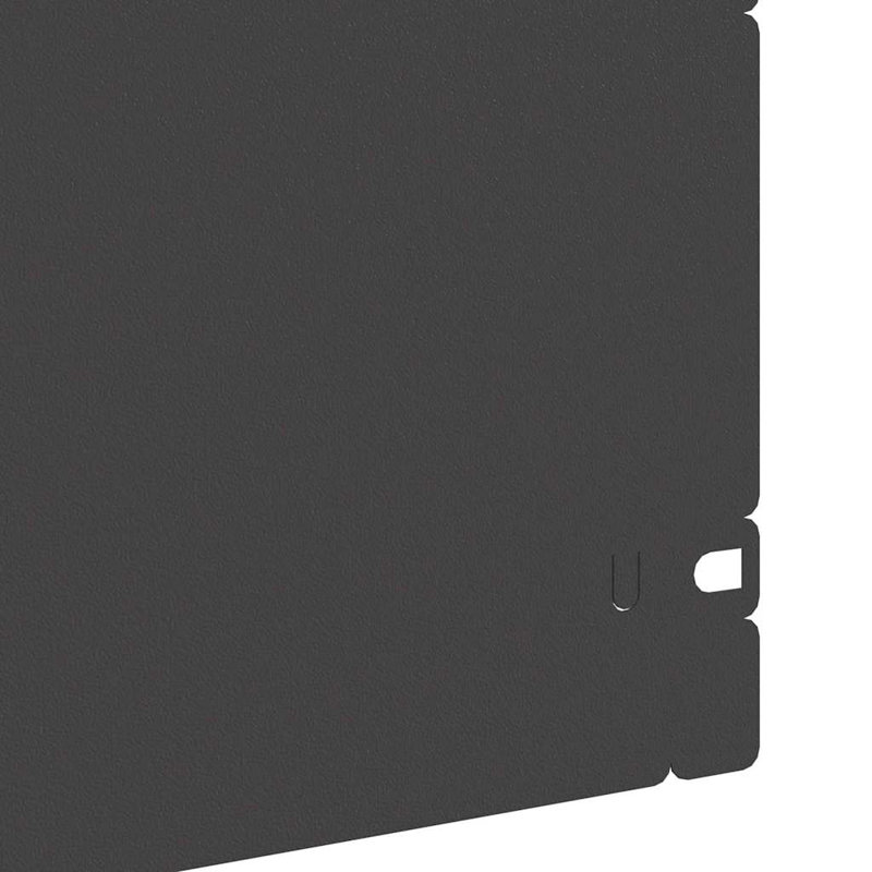 22cm H x 103cm W Steel Hardware, Black