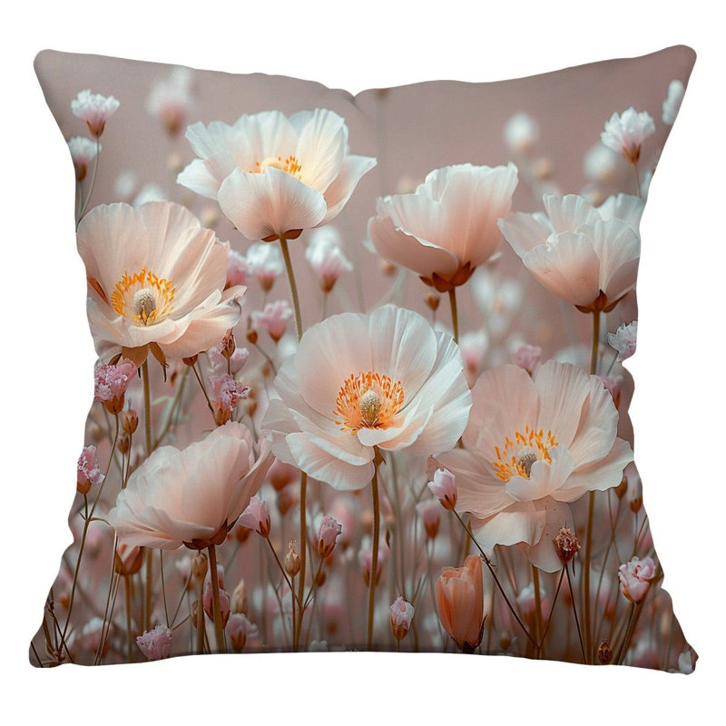 Reversible Throw Pillow, 26"H x 26"W