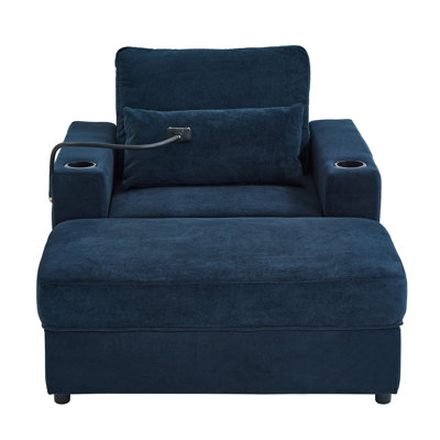 42.5"W Chaise Lounge Sofa Couch