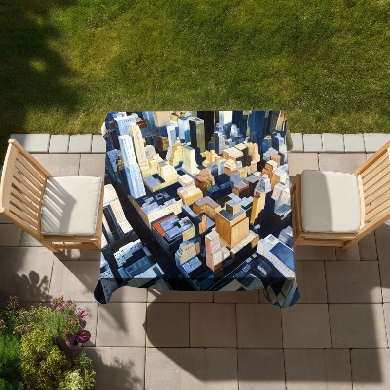 Manhattan View Tablecloth - Empire State Building Decor