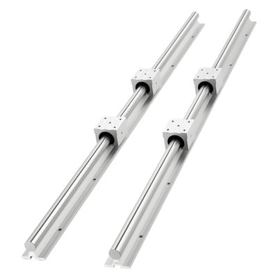 Linear Rail Guide Kit, HGR20, 2Pcs 2000 mm (78.74 inch) Linear Motion Rails and 4Pcs Bearing Slide Blocks, Anti Rust and High Precision Kit, for DIY, CNC Routers, Lathes, Mills, 3D Printers