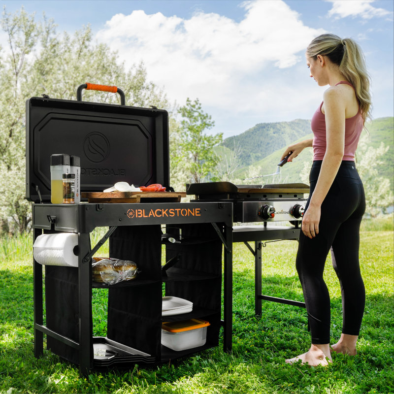 Chariot de préparation Blackstone On-the-Go avec conception pliable pliable