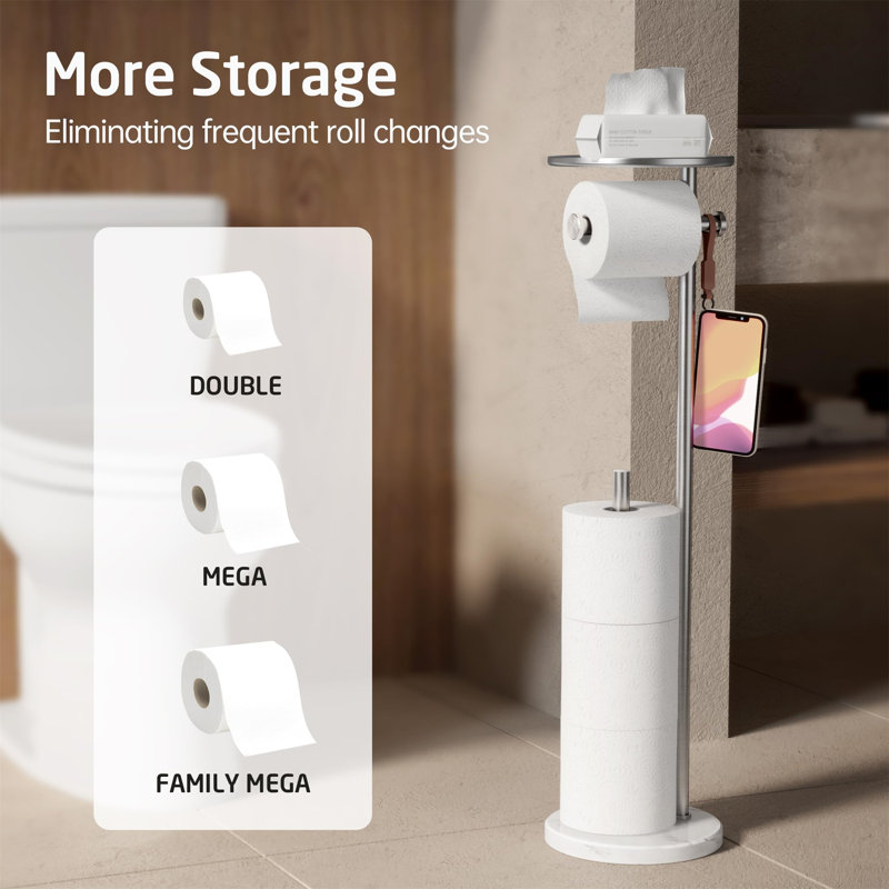 Geertruida Free Standing Toilet Paper Holder