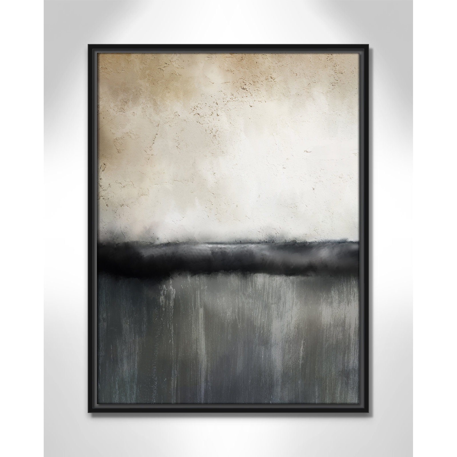 Sunset by Kimberly Allen Print, Picture Framed Canvas, 25.5" H x 19.5" W, Black