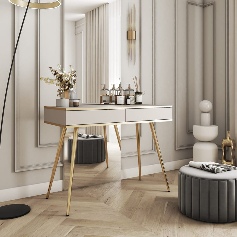 Oro Coffee Table with Storage, Black/Beige