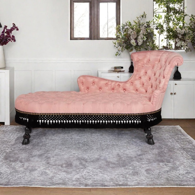 Chaise longue en flanelle Comfy, Orienté à droite