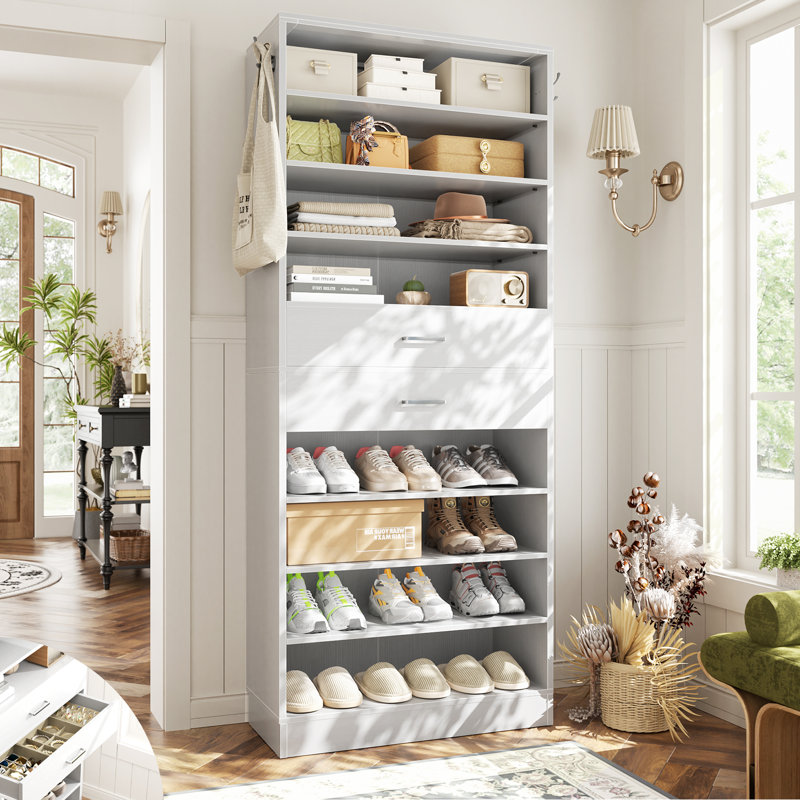 Système d'organisation l 52 po avec 4 tiroirs, Blanc