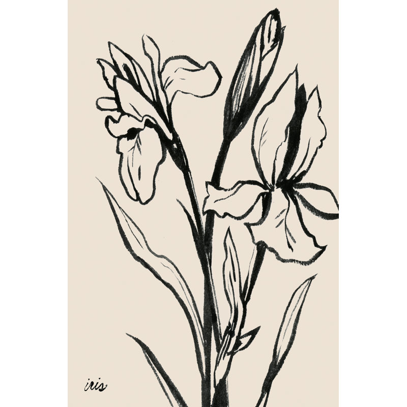 Iris IV by Grace Popp - Painting, 122cm H x 81cm W, Black Floater Framed