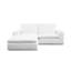 Canapé modulaire Boneless de 90,5 po de largeur, canapé en L avec méridienne, canapé surdimensionné avec repose-pieds, sans assemblage requis