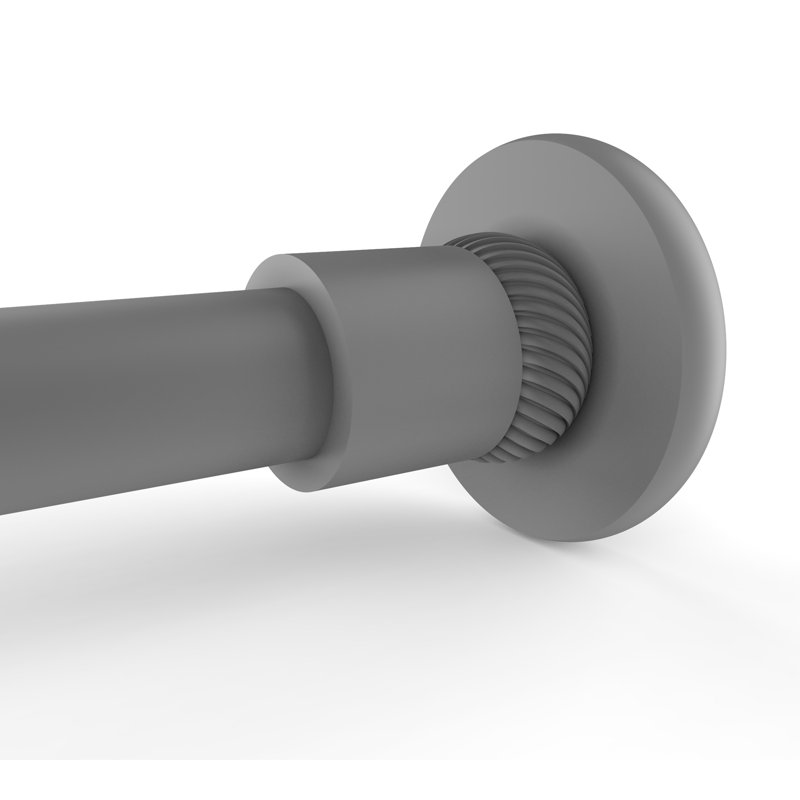 Tringle de rideau de douche Goble, Gris mat