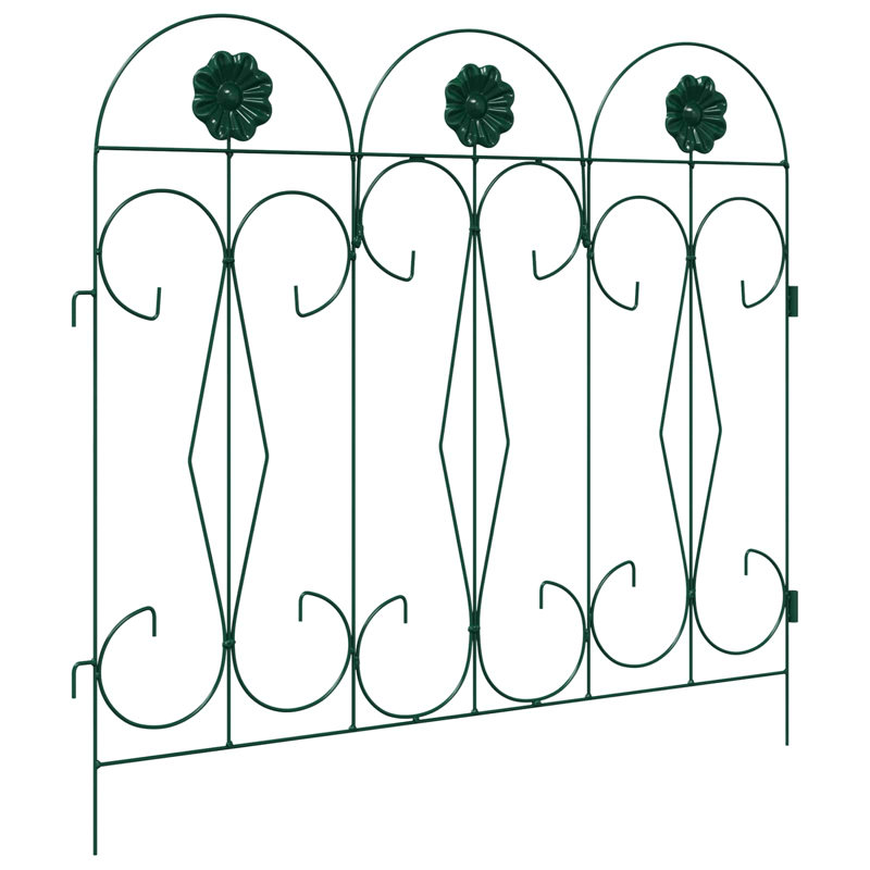 55.5 cm H x 305.5 cm W Steel, Green