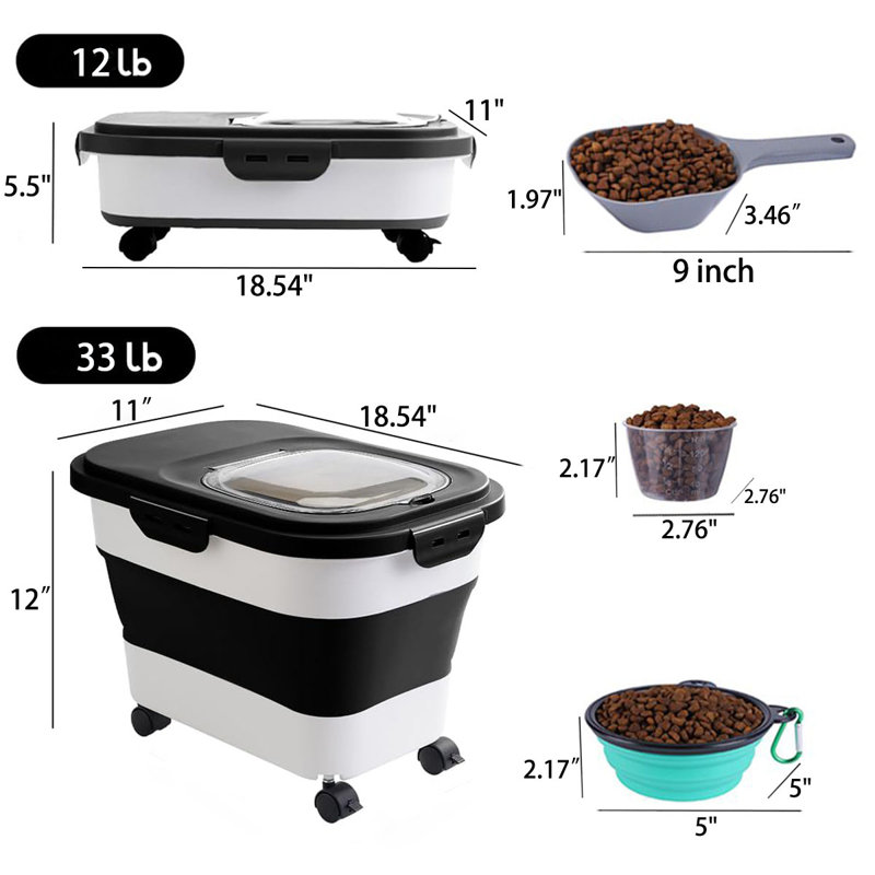 33 lb Housse rabattable, Noir