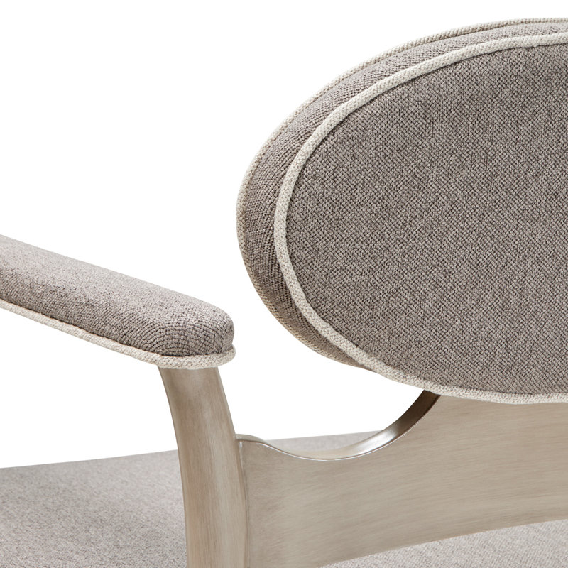 Chaise d'appoint en chenille St. Charles - Stratus / gris tourterelle