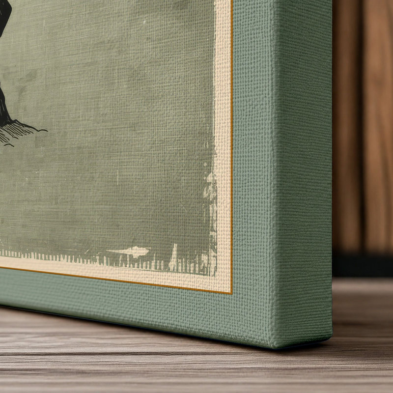 Blossom Crown Botanical - Wrapped Canvas, 30x20 - 76.2 x 50.8 cm, Sage Border
