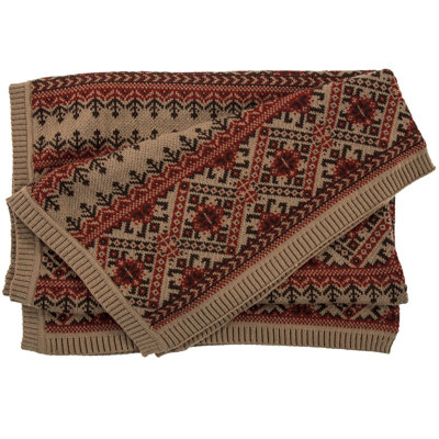 Jeté tricoté Veramae Fair Isle