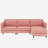 107.8'' Large Size 3 Seater Sofa Couch, L-Shaped Sofas with Movable Ottoman, Arm with Pockets,Modern Fabric Couches for Living Room, Apartment, Office-1384891045