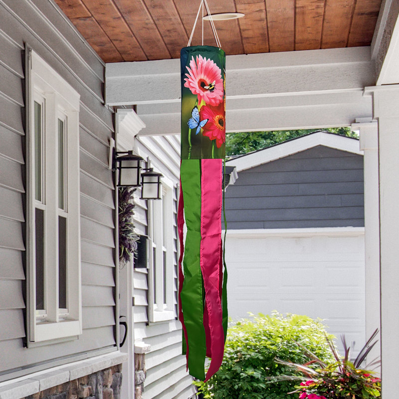 Garden Gerber Daisies Windsock