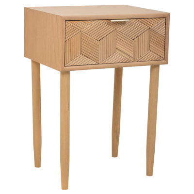 Vannie 41cm W Manufactured Wood Bedside Table