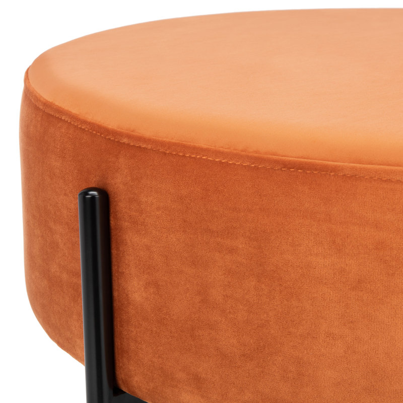 Lisbon Velvet Ottoman, Sienna Velvet