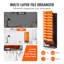 Steel Wall Organizer with Wall Baskets