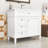 Deshira 36.3'' Single Bathroom Vanity with Ceramic Top-132606394