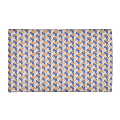 Chenille Geometric Indoor Rug