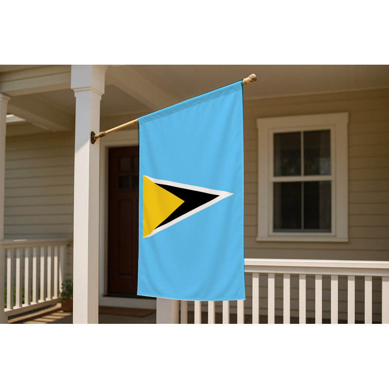 Drapeau de Sainte-Lucie - drapeau extérieur, 36" H x 60" W