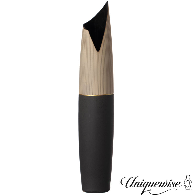 Vase de plancher en céramique fabriqué à la main, H 45 po x l 8 po x P 8 po
